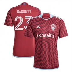 Men Colorado Rapids Colorado Rapidse Bassett 2024 25 Home Replica Red