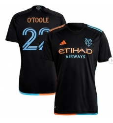 Men's New York City FC Kevin O'Toole adidas Black 2024 24 7 Kit Replica Player Jersey
