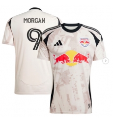 Men's New York Red Bulls Lewis Morgan adidas Tan 2025 Stone Kit Replica Player Jersey Men's New York Red Bulls Lewis Morgan adidas Tan 2025 Stone Kit Replica Player Jersey