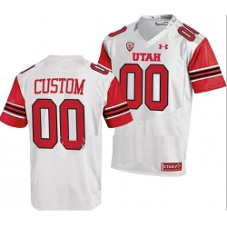 NCAA UTAH Customized Jersey White