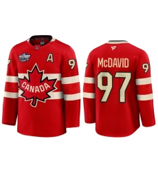 Men Canada 97 Connor McDavid Red 2025 4 Nations Face Off Premium Stitched A Patch Jersey Men Canada 97 Connor McDavid Red 2025 4 Nations Face Off Premium Stitched A Patch Jersey