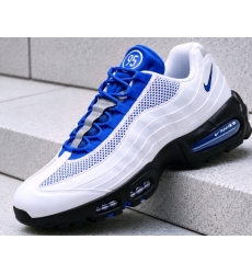 Men Nike Air Max 95 White Blue 95 Shoes Men Nike Air Max 95 White Blue 95 Shoes