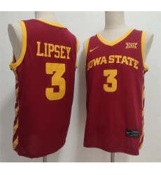 Men Iowa State Cyclones 3 Tamin Lipsey Maroon Stitched Jersey Men Iowa State Cyclones 3 Tamin Lipsey Maroon Stitched Jersey