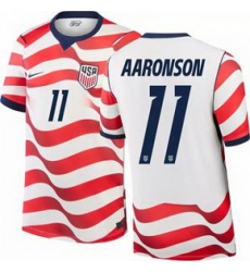 Men 11 Brenden Aaronson USMNT 2026 Home Stadium Replica Jersey 1 Men 11 Brenden Aaronson USMNT 2026 Home Stadium Replica Jersey 1