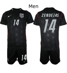 USA FIFA World Cup 2026 Navy Blue Soccer Jersey Alejandro Zendejas #14 USA FIFA World Cup 2026 Navy Blue Soccer Jersey Alejandro Zendejas #14