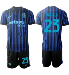 Men Internazionale 2026 Soccer Jerseys BlueBlack #23 BARELLA