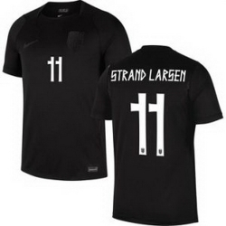 Men 11 Norway Jorgen Strand Larsen Home Stadium Replica   2
