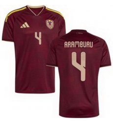 Men 4 Venezuela Jon Aramburu Away Replica Jersey 1 Men 4 Venezuela Jon Aramburu Away Replica Jersey 1