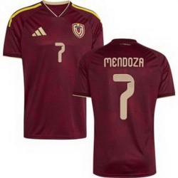 Men 7 Venezuela Gleiker Mendoza Away Replica Jersey   1