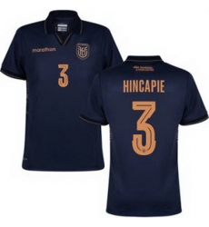 Men 3 Ecuador Piero Hincapie Away Replica Jersey 2 Men 3 Ecuador Piero Hincapie Away Replica Jersey 2