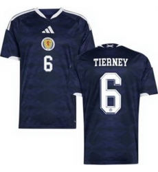 Men 6 Scotland Kieran Tierney 2026 Home Replica Jersey 1 Men 6 Scotland Kieran Tierney 2026 Home Replica Jersey 1