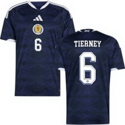 Men 6 Scotland Kieran Tierney 2026 Home Replica Jersey 1