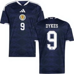 Men 9 Scotland Lyndon Dykes 2026 Home Replica Jersey 1