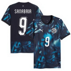 Men 9 Paraguay Antonio Sanabria Replica Away Jersey 2026429 2