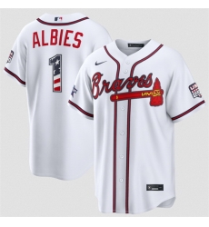 Men Atlanta Braves 1 Ozzie Albies White 2026 All Star Edition Stars Stripes Stadium Pick A Player Stitched Baseball Jersey Men Atlanta Braves 1 Ozzie Albies White 2026 All Star Edition Stars Stripes Stadium Pick A Player Stitched Baseball Jersey