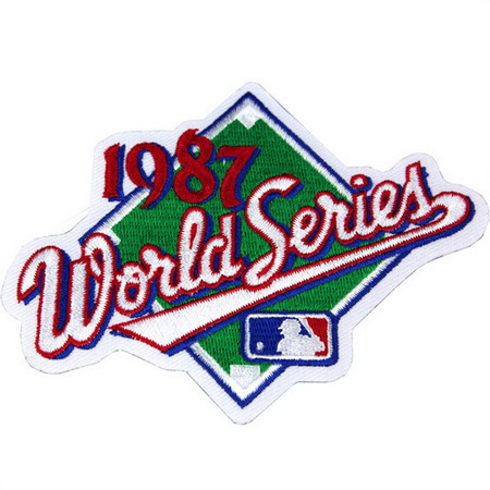 Youth 1987 MLB World Series Logo Jersey Patch St. Louis Cardinals vs. Minnesota Twins Biaog